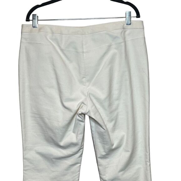 Theory ivory moleskin twill crop pants size 12 - Picture 8 of 15